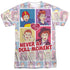 I LOVE LUCY/ALL OVER PANELS (FRONT/BACK PRINT) - S/S ADULT POLY CREW - MULTI