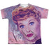 I LOVE LUCY/FUNNY HEARTS (FRONT/BACK PRINT) - S/S YOUTH POLY CREW - MULTI