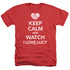I LOVE LUCY/KEEP CALM AND WATCH - ADULT HEATHER - RED