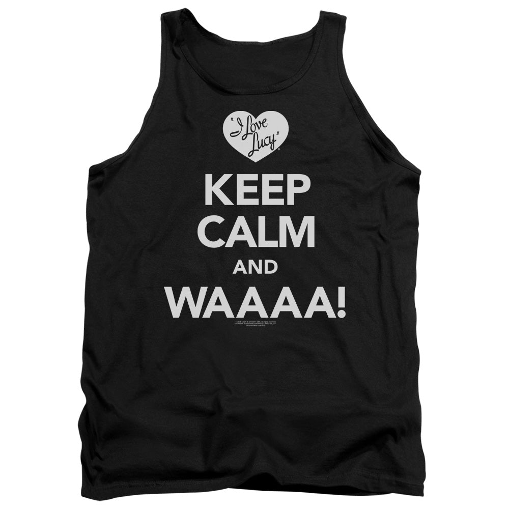 I LOVE LUCY/KEEP CALM WAAA - ADULT TANK - BLACK