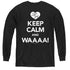 I LOVE LUCY/KEEP CALM WAAA - YOUTH LONG SLEEVE TEE - BLACK