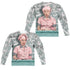 I LOVE LUCY/CHOCOLATE BELT (FRONT/BACK PRINT) - L/S ADULT POLY CREW  - MULTI