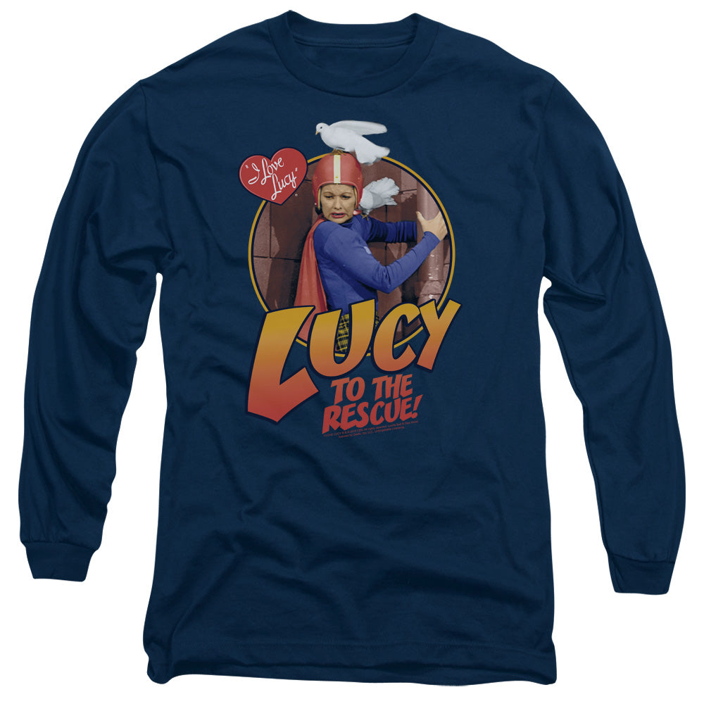 I LOVE LUCY/TO THE RESCUE -  L/S ADULT 18/1  - NAVY