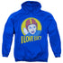 I LOVE LUCY/LB SUPER COMIC - ADULT PULLOVER HOODIE - ROYAL BLUE
