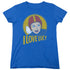 I LOVE LUCY/LB SUPER COMIC - S/S WOMENS TEE - ROYAL BLUE