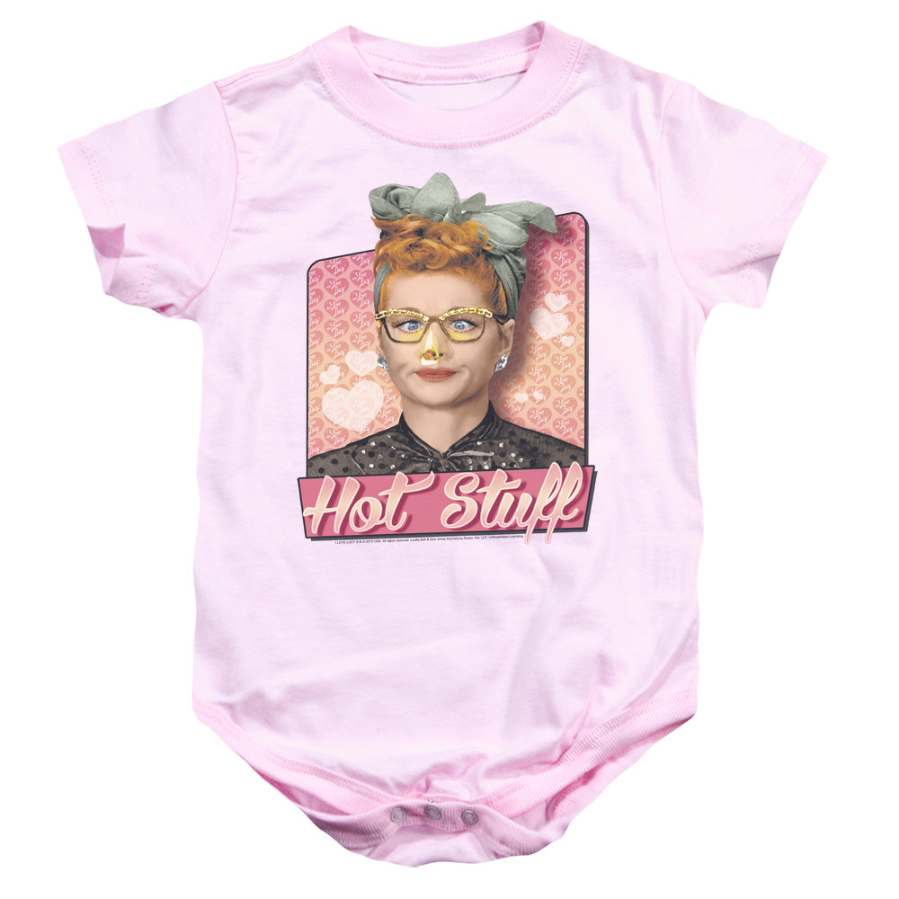 I LOVE LUCY/HOT STUFF - INFANT SNAPSUIT - PINK
