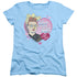 I LOVE LUCY/HOT - S/S WOMENS TEE - LIGHT BLUE