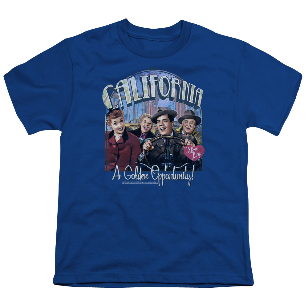 I LOVE LUCY/GOLDEN OPPORTUNITY - S/S YOUTH 18/1 - ROYAL BLUE