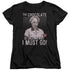 I LOVE LUCY/CHOCOLATE CALLING - S/S WOMENS TEE - BLACK