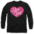 I LOVE LUCY/FLORAL LOGO -  L/S ADULT 18/1  - BLACK