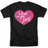 I LOVE LUCY/FLORAL LOGO - S/S ADULT 18/1 - BLACK