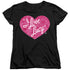 I LOVE LUCY/FLORAL LOGO - S/S WOMENS TEE - BLACK