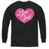 I LOVE LUCY/FLORAL LOGO - YOUTH LONG SLEEVE TEE - BLACK