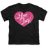 I LOVE LUCY/FLORAL LOGO - S/S YOUTH 18/1 - BLACK