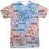 I LOVE LUCY/MANY MOODS (FRONT/BACK PRINT) - S/S ADULT POLY CREW - MULTI