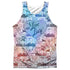 I LOVE LUCY/MANY MOODS (FRONT/BACK PRINT) - ADULT POLY TANK TOP - MULTI