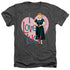I LOVE LUCY/HEART YOU - ADULT HEATHER - CHARCOAL