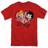 I LOVE LUCY/CARTOON LOVE - S/S ADULT 18/1 - RED