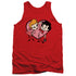 I LOVE LUCY/CARTOON LOVE - ADULT TANK - RED