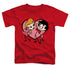 I LOVE LUCY/CARTOON LOVE - S/S TODDLER TEE - RED