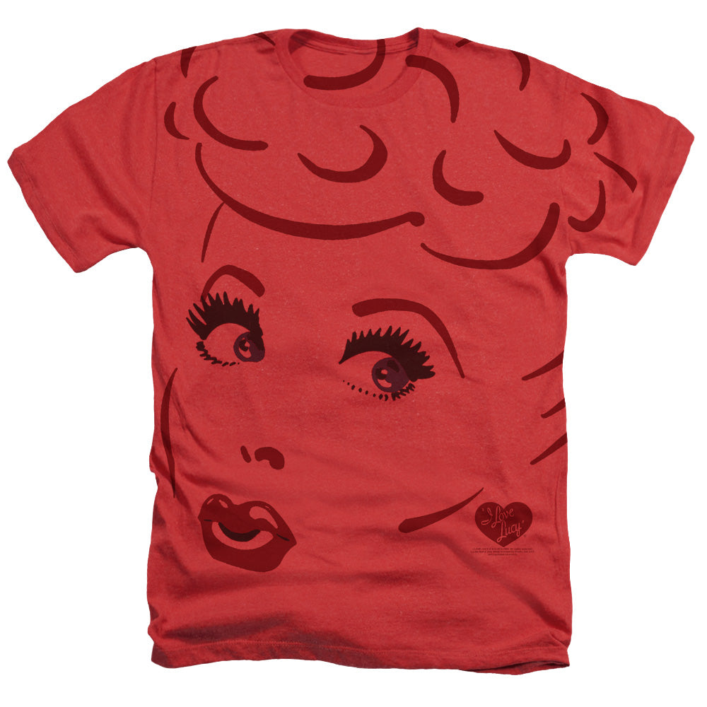 I LOVE LUCY/I LOVE LINES - ADULT HEATHER - RED