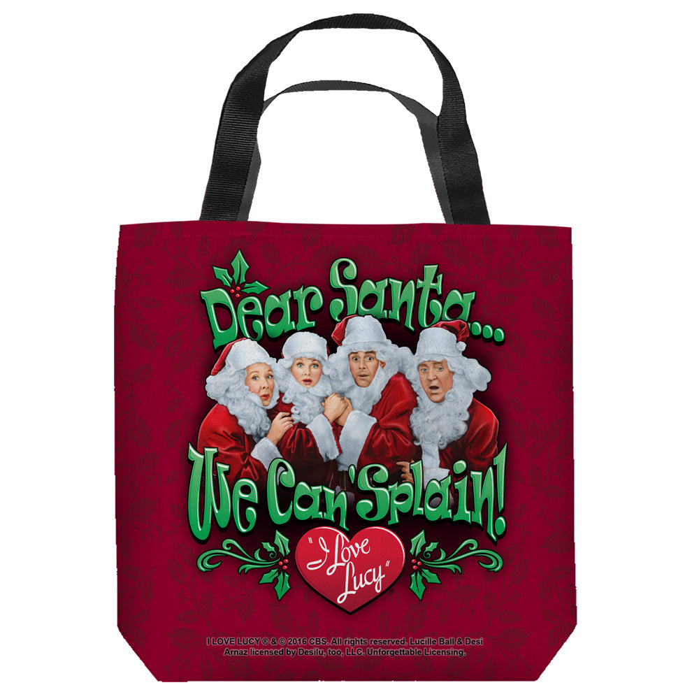 I LOVE LUCY/DEAR SANTA - TOTE BAG
