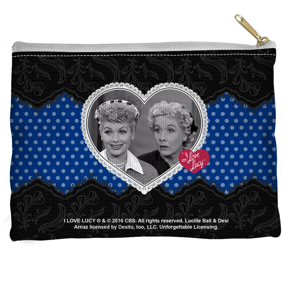 I LOVE LUCY/LACE OF FRIENDSHIP - STRAIGHT BOTTOM ACCESSORY POUCH
