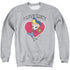 I LOVE LUCY/BASEBALL DIVA - ADULT CREWNECK SWEATSHIRT - ATHLETIC HEATHER
