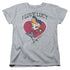 I LOVE LUCY/BASEBALL DIVA - S/S WOMENS TEE - ATHLETIC HEATHER