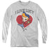 I LOVE LUCY/BASEBALL DIVA - YOUTH LONG SLEEVE TEE - ATHLETIC HEATHER