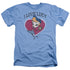 I LOVE LUCY/BASEBALL DIVA - ADULT HEATHER - LIGHT BLUE