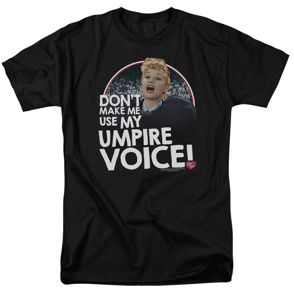 I LOVE LUCY/UMPIRE - S/S ADULT 18/1 - BLACK