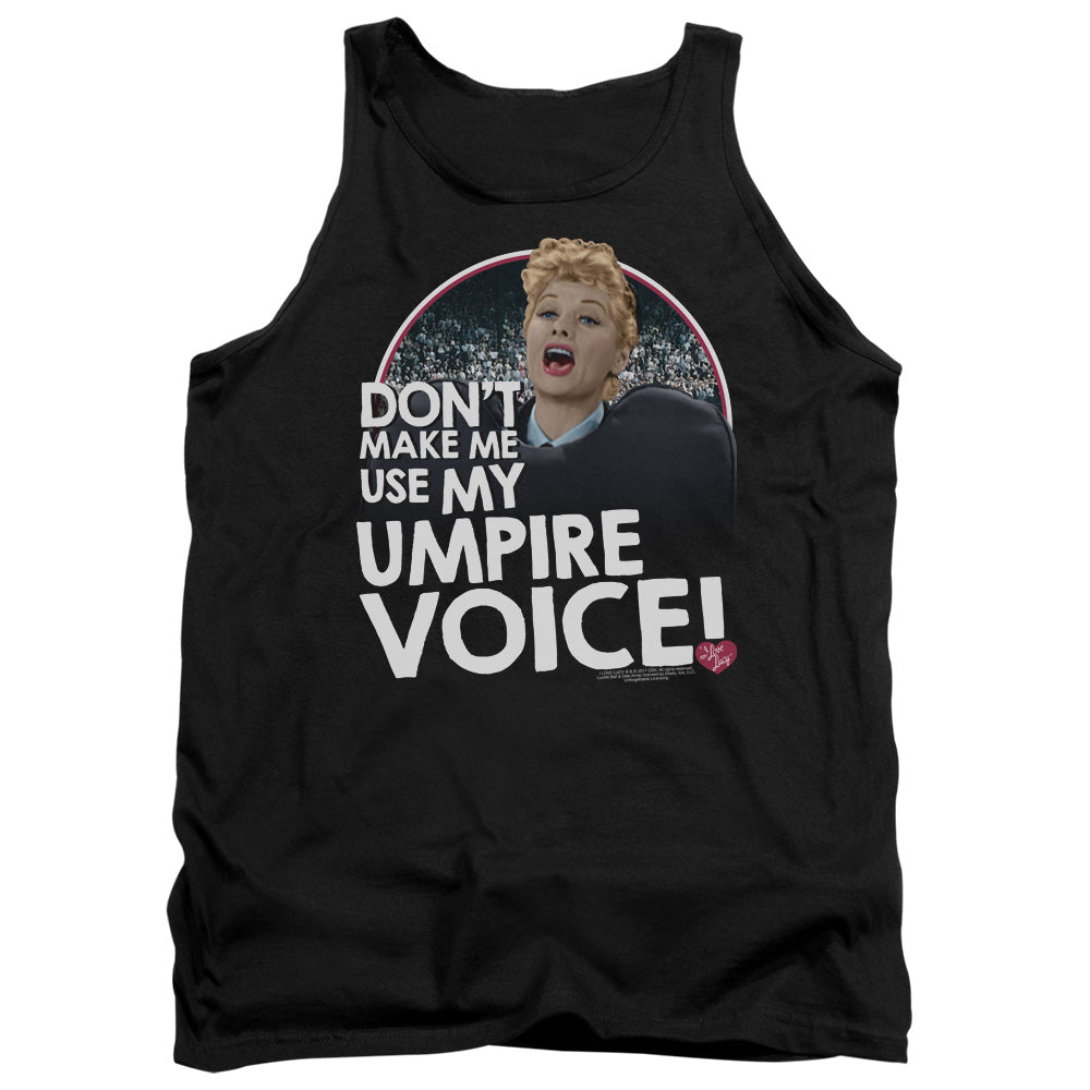 I LOVE LUCY/UMPIRE - ADULT TANK - BLACK