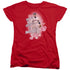 I LOVE LUCY/NO CRYING IN BASEBALL - S/S WOMENS TEE - RED