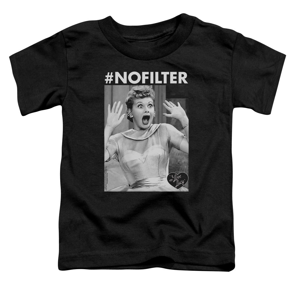 I LOVE LUCY/NO FILTER - S/S TODDLER TEE - BLACK
