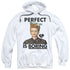 I LOVE LUCY/PERFECT IS BORING - ADULT PULLOVER HOODIE - WHITE