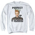 I LOVE LUCY/PERFECT IS BORING - ADULT CREWNECK SWEATSHIRT - WHITE