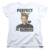 I LOVE LUCY/PERFECT IS BORING - S/S WOMENS TEE - WHITE