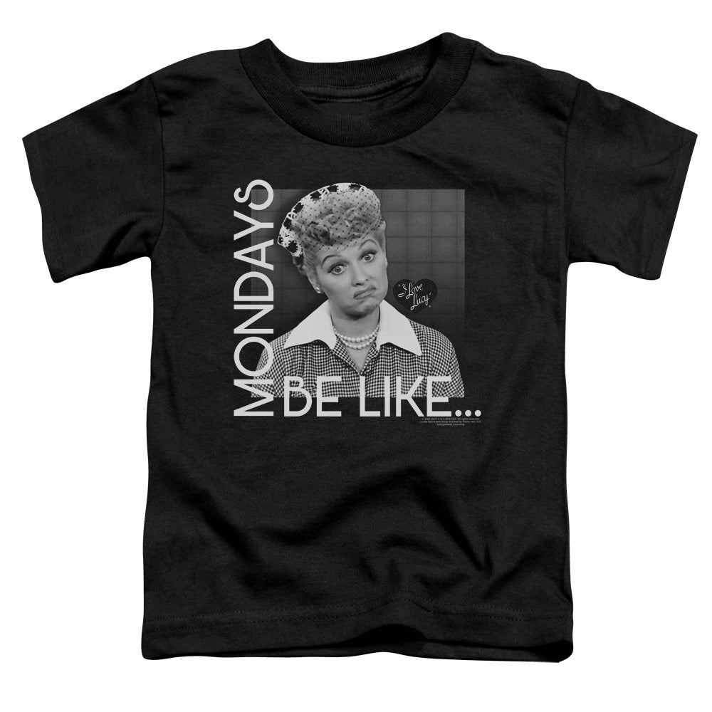 I LOVE LUCY/MONDAYS BE LIKE - S/S TODDLER TEE - BLACK