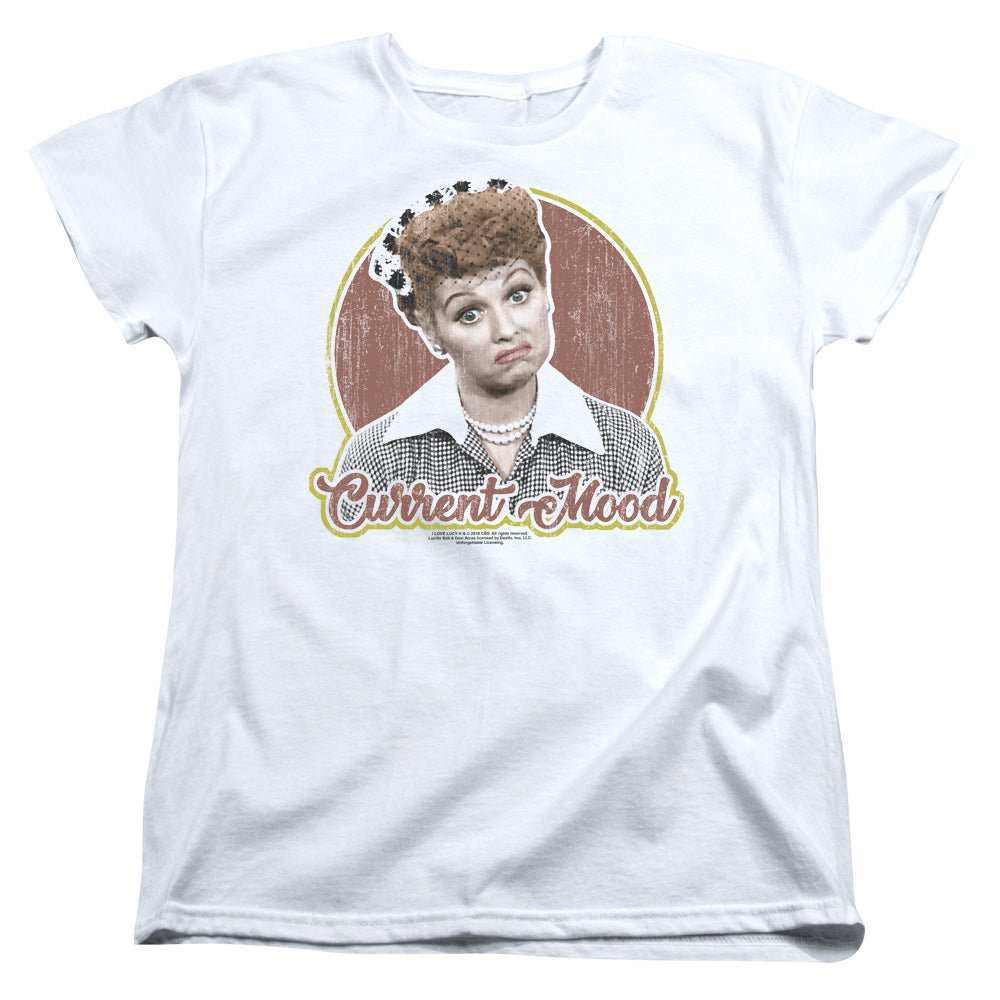 I LOVE LUCY/CURRENT MOOD - S/S WOMENS TEE - WHITE