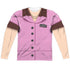 I LOVE LUCY/CHOCOLATE FACTORY COSTUME (FRONT/BACK PRINT) - L/S ADULT POLY CREW  - MULTI