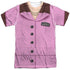 I LOVE LUCY/CHOCOLATE FACTORY COSTUME (FRONT/BACK PRINT) - S/S ADULT POLY CREW - MULTI