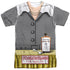 I LOVE LUCY/VITA COSTUME ALTERNATE (FRONT/BACK PRINT) - S/S ADULT POLY CREW - MULTI