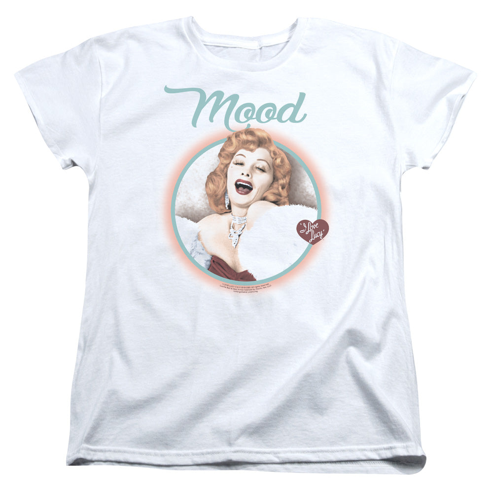 I LOVE LUCY/MOOD - S/S WOMENS TEE - WHITE