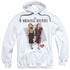I LOVE LUCY/ORIGINAL BESTIE - ADULT PULLOVER HOODIE - WHITE