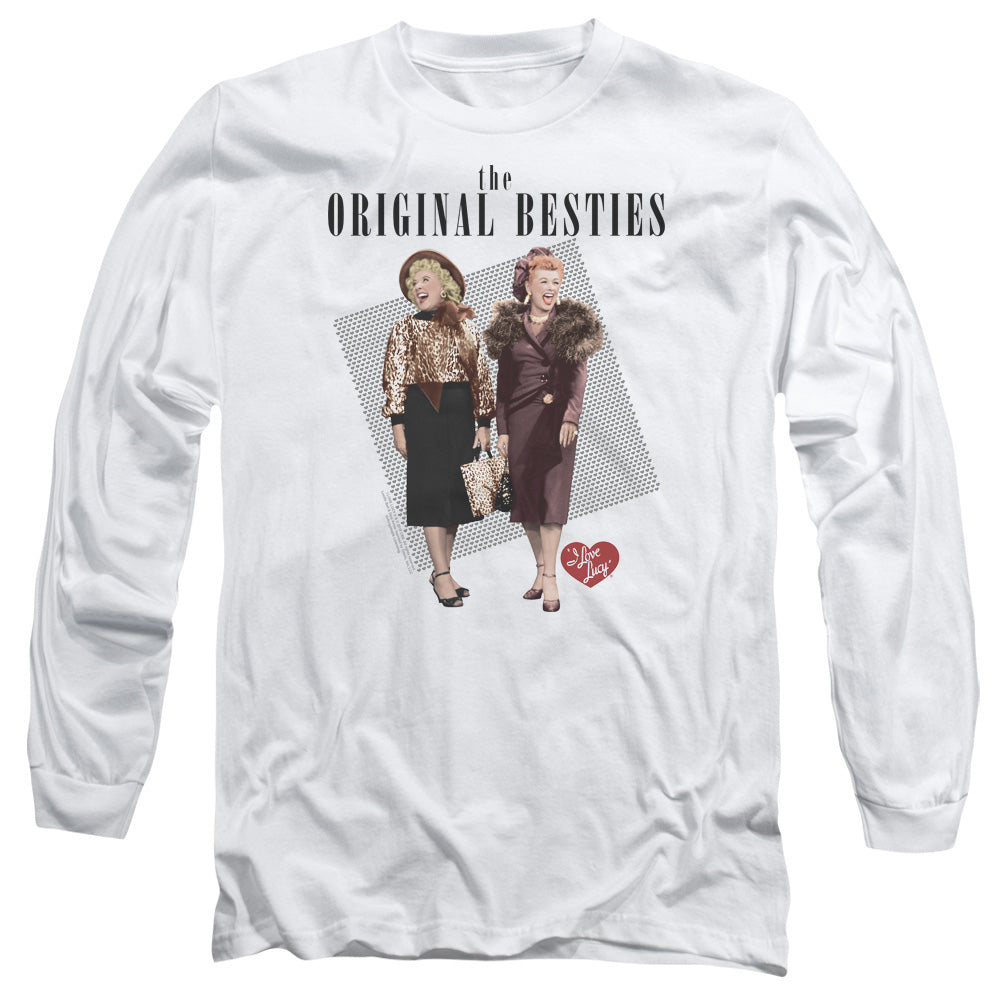 I LOVE LUCY/ORIGINAL BESTIE - L/S ADULT 18/1 - WHITE