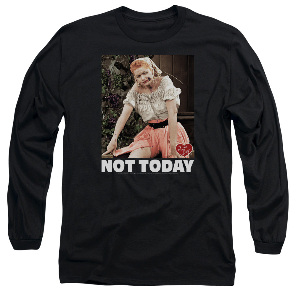 I LOVE LUCY/NOT TODAY - L/S ADULT 18/1 - BLACK
