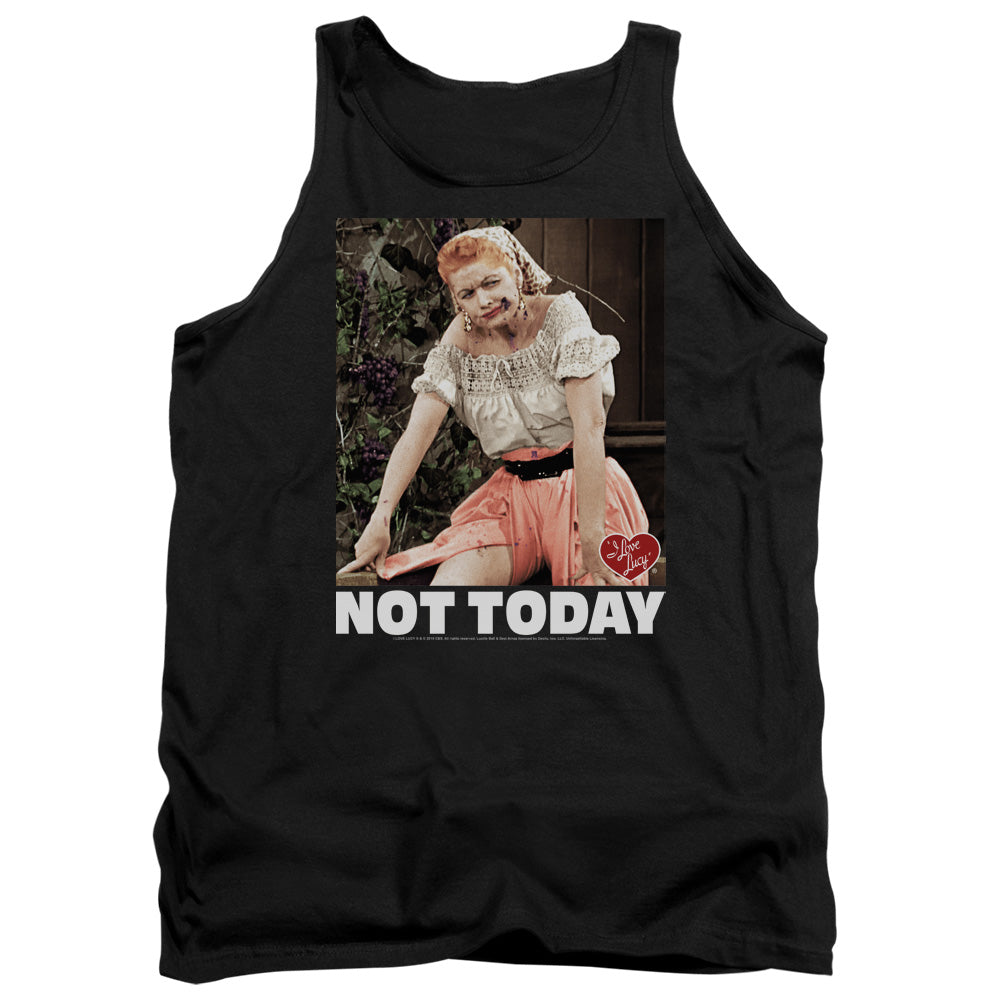 I LOVE LUCY/NOT TODAY - ADULT TANK - BLACK