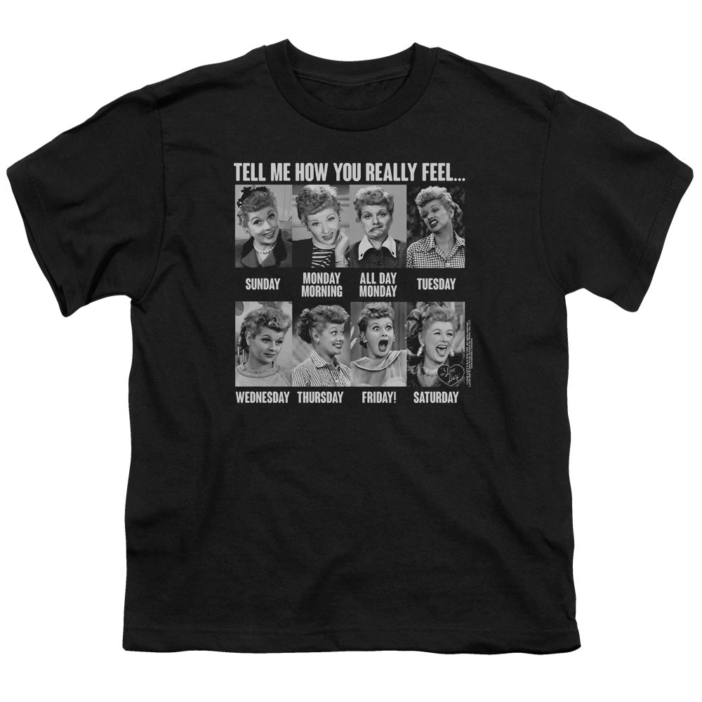 I LOVE LUCY/8 DAYS A WEEK - S/S YOUTH 18/1 - BLACK