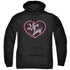 I LOVE LUCY/NEON LOGO - ADULT PULLOVER HOODIE - BLACK